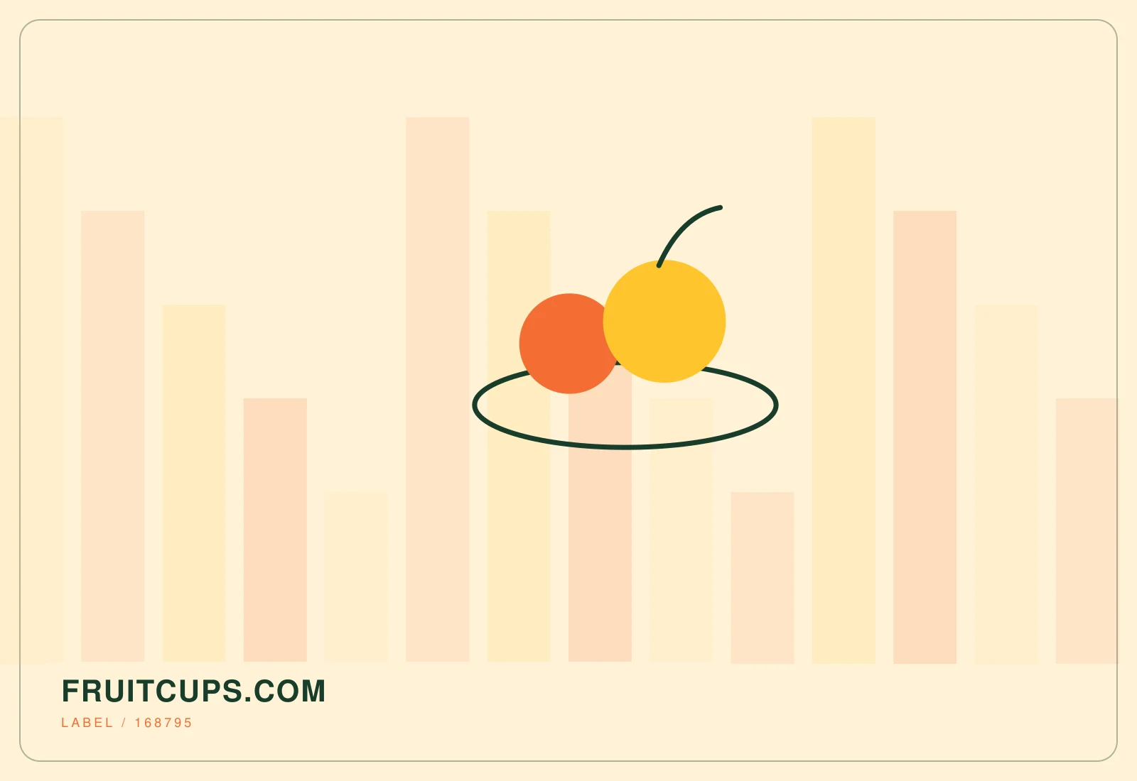 Abstract editorial artwork created for fruitcups.com